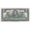 BC-21c 1937 Canada $1 Gordon-Towers, Z/L, Very Fine (VF20)