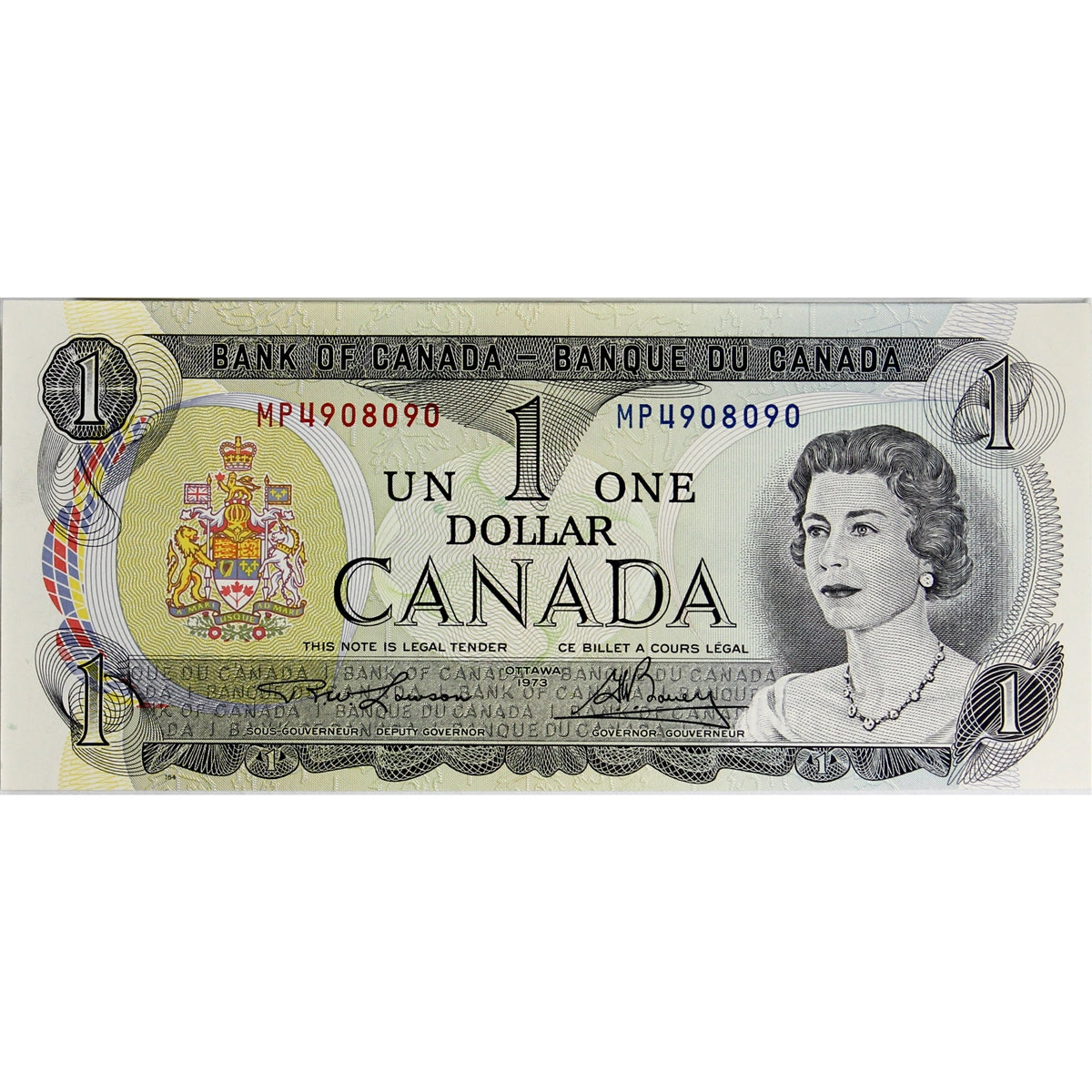 BC-46a 1973 Canada $1 Lawson-Bouey, MP, Choice Uncirculated (CUNC63)