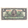 BC-21d 1937 Canada $1 Coyne-Towers, O/M, Circ