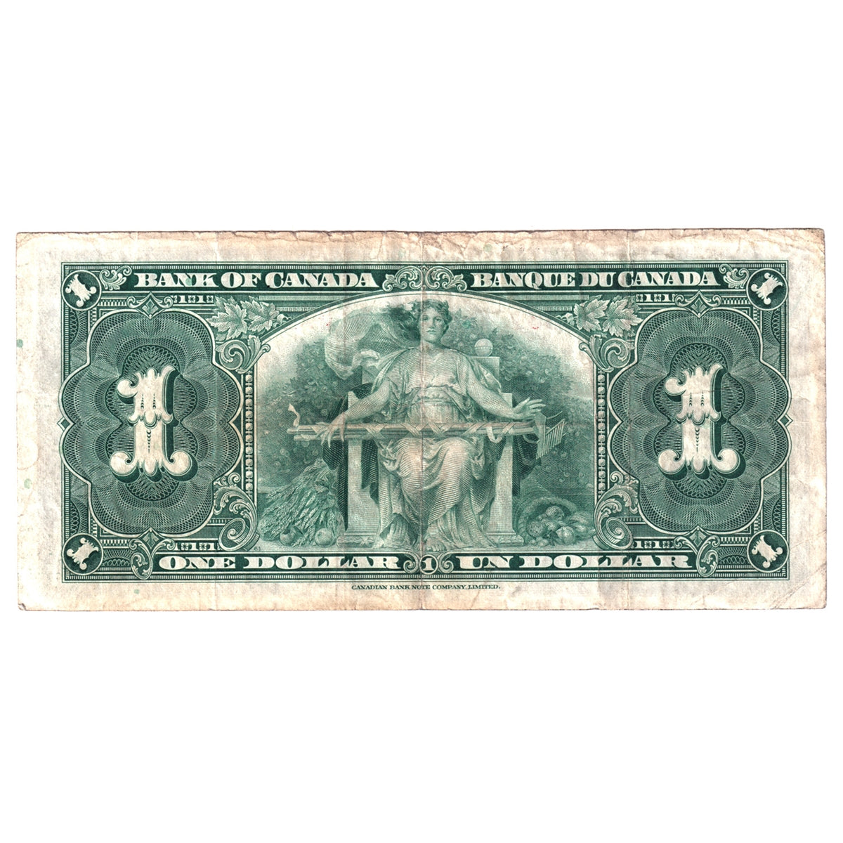 BC-21d 1937 Canada $1 Coyne-Towers, D/N, Circ