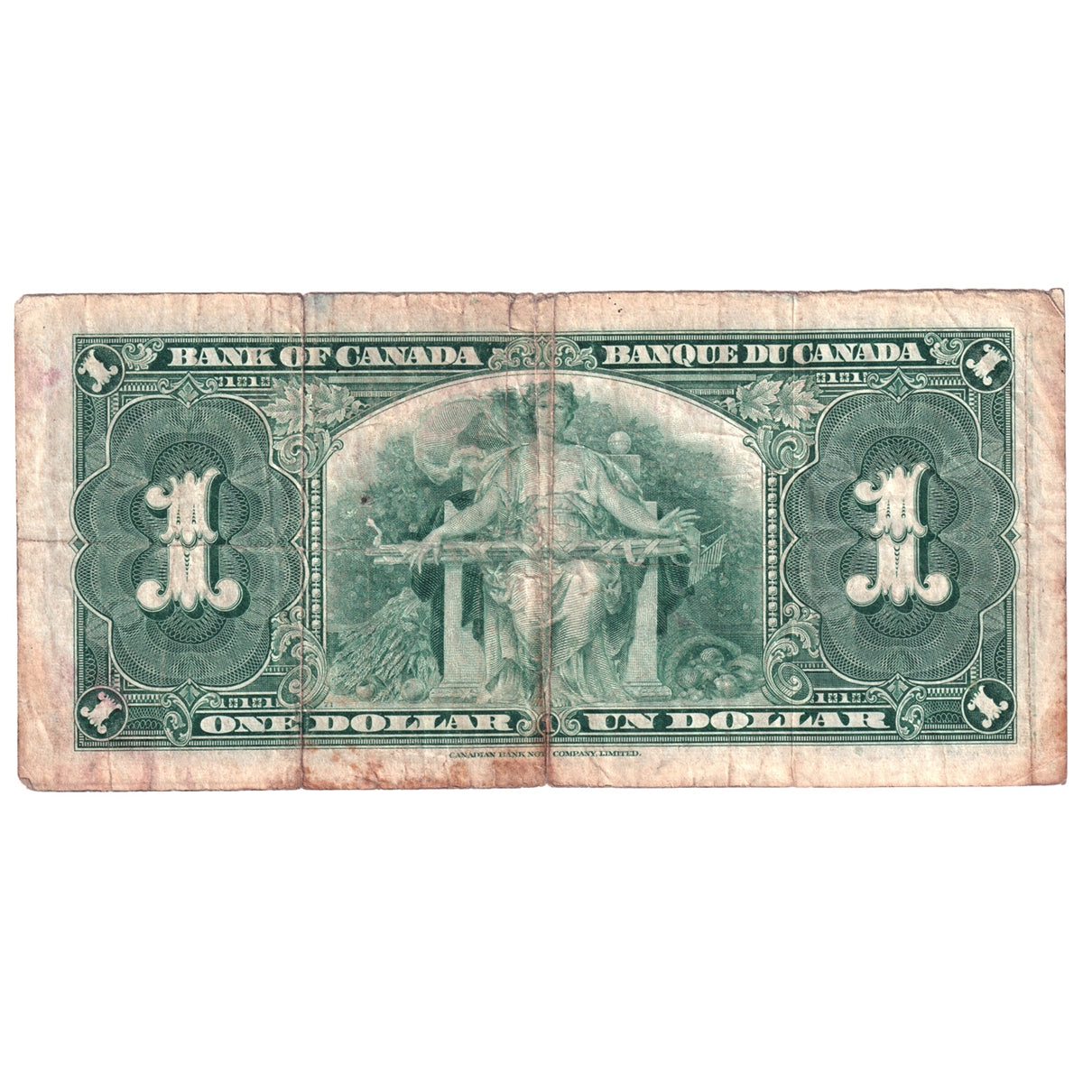 BC-21d 1937 Canada $1 Coyne-Towers, H/N, Circ