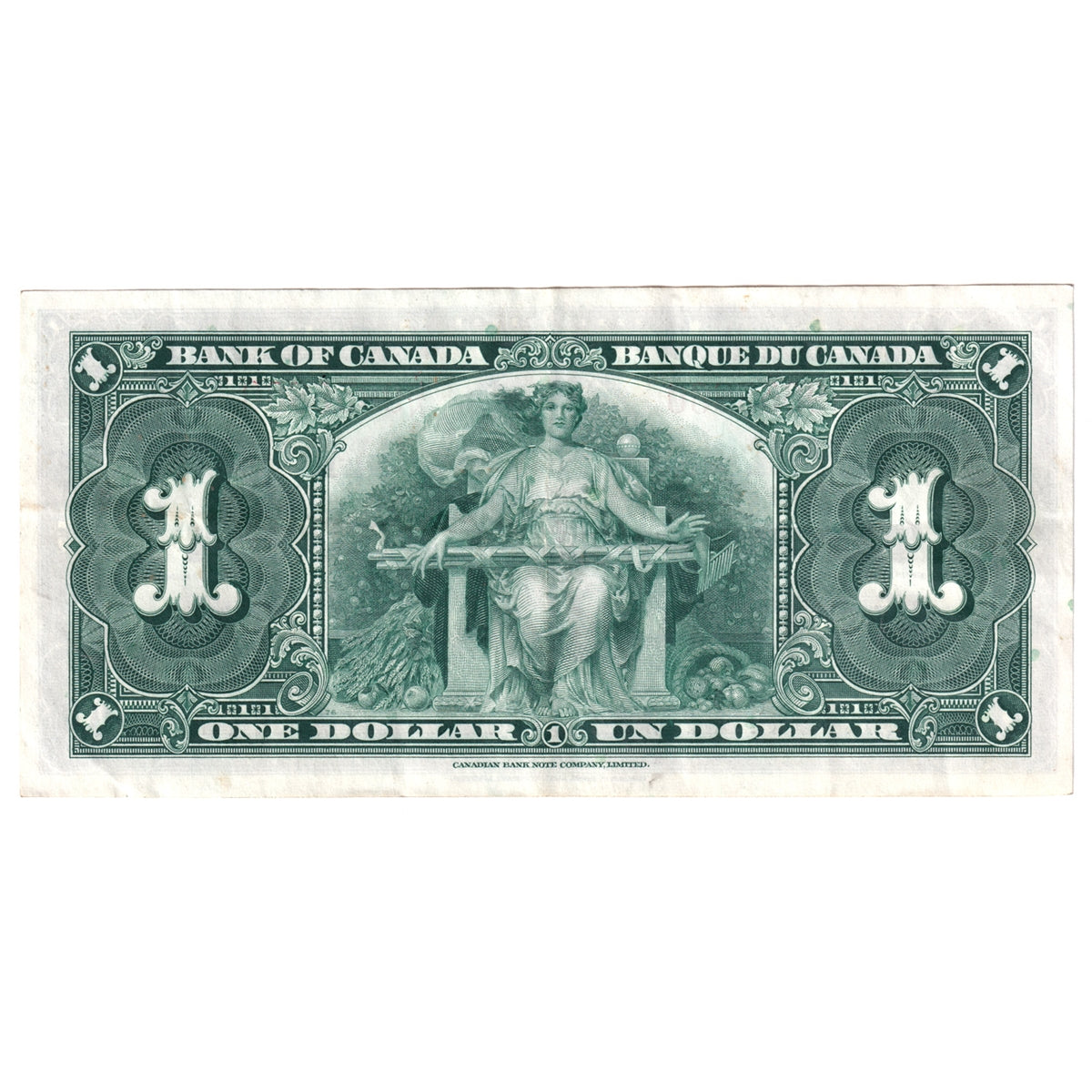 BC-21d 1937 Canada $1 Coyne-Towers, L/N, VF-EF (VF30)