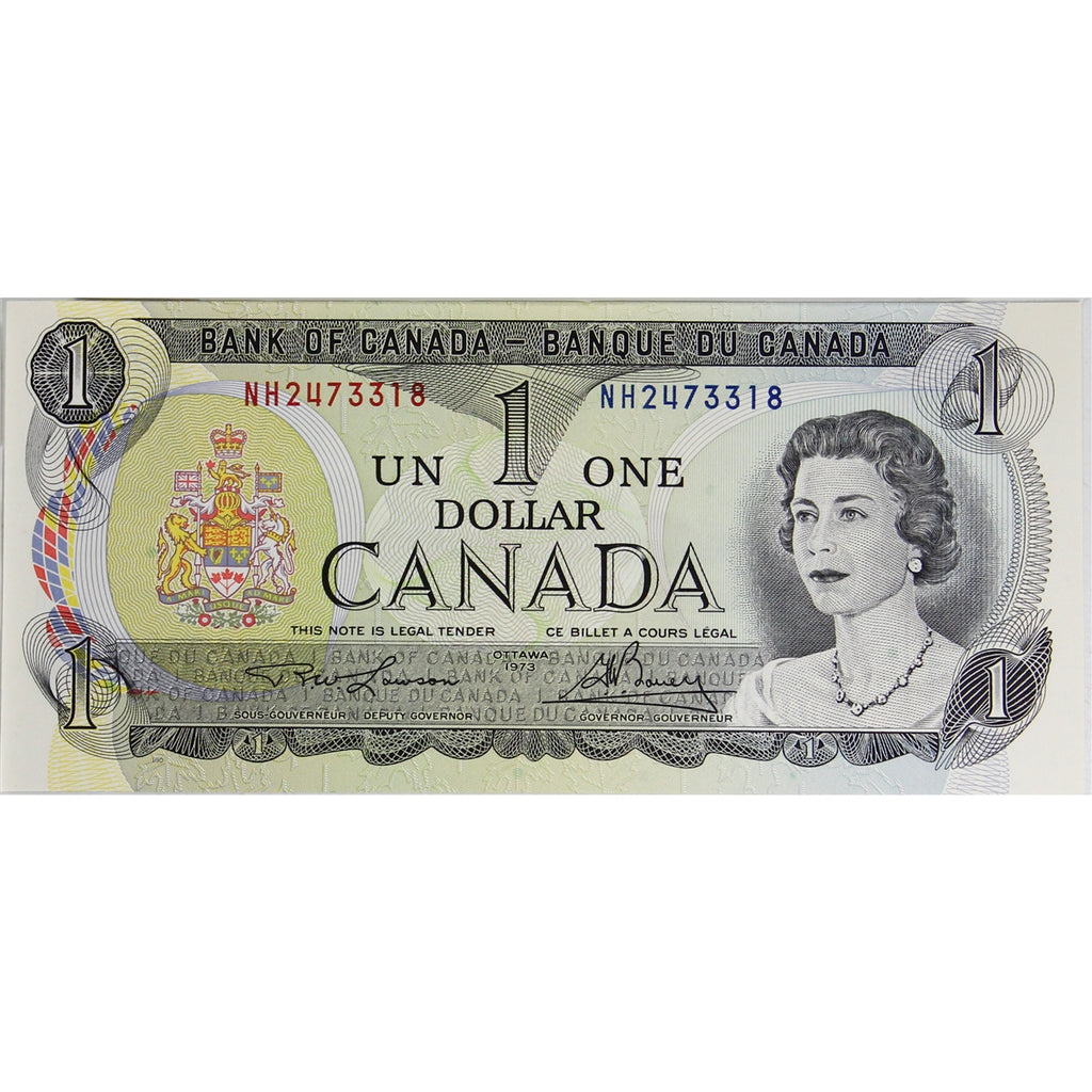 BC-46a 1973 Canada $1 Lawson-Bouey, NH, Choice Uncirculated (CUNC63)