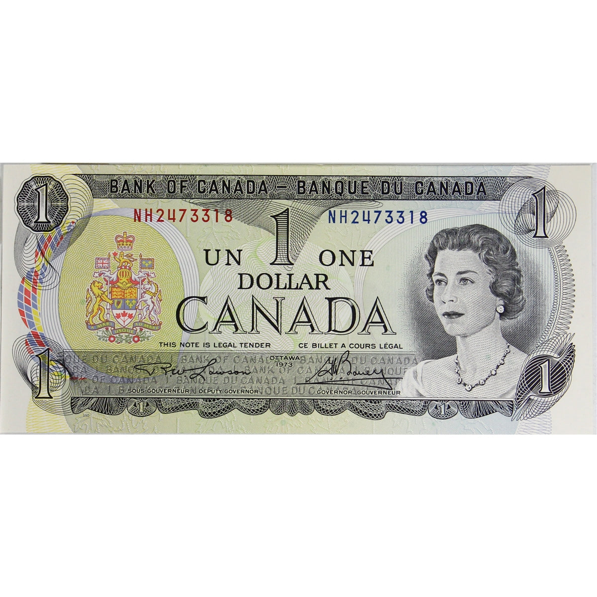BC-46a 1973 Canada $1 Lawson-Bouey, NH, Choice Uncirculated (CUNC63)