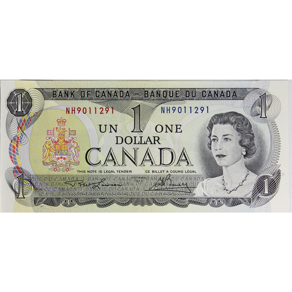 BC-46a 1973 Canada $1 Lawson-Bouey, NH, Uncirculated (MS60)