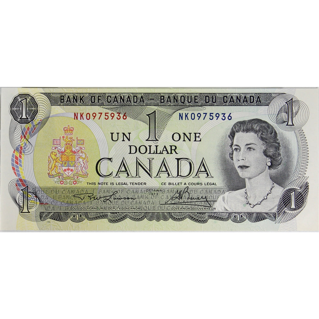 BC-46a 1973 Canada $1 Lawson-Bouey, NK, Choice Uncirculated (CUNC63)