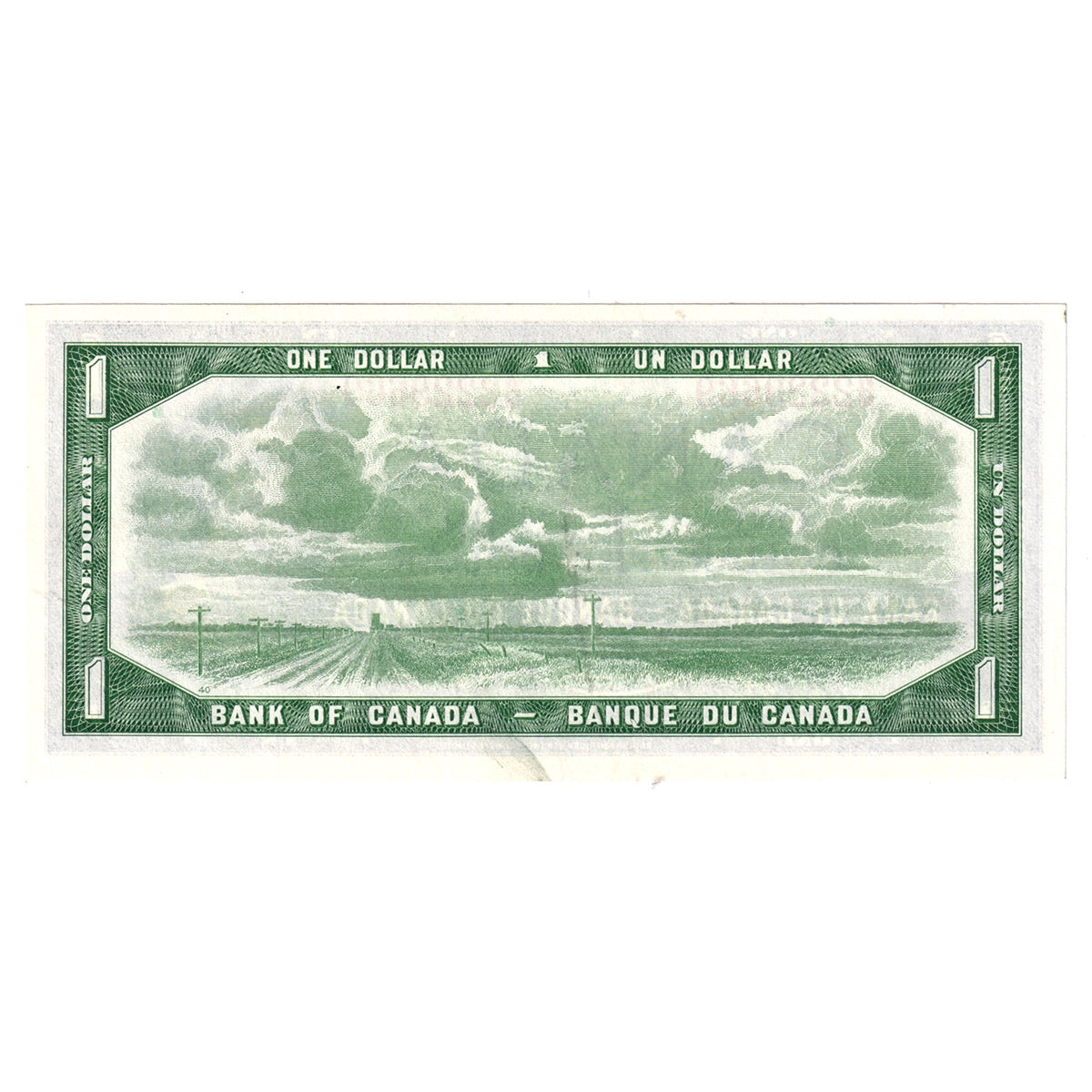 BC-37b-i 1954 Canada $1 Beattie-Rasminsky, W/M, Choice Uncirculated (CUNC63)