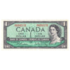 BC-37b-i 1954 Canada $1 Beattie-Rasminsky, M/Z, Extra Fine (EF40)