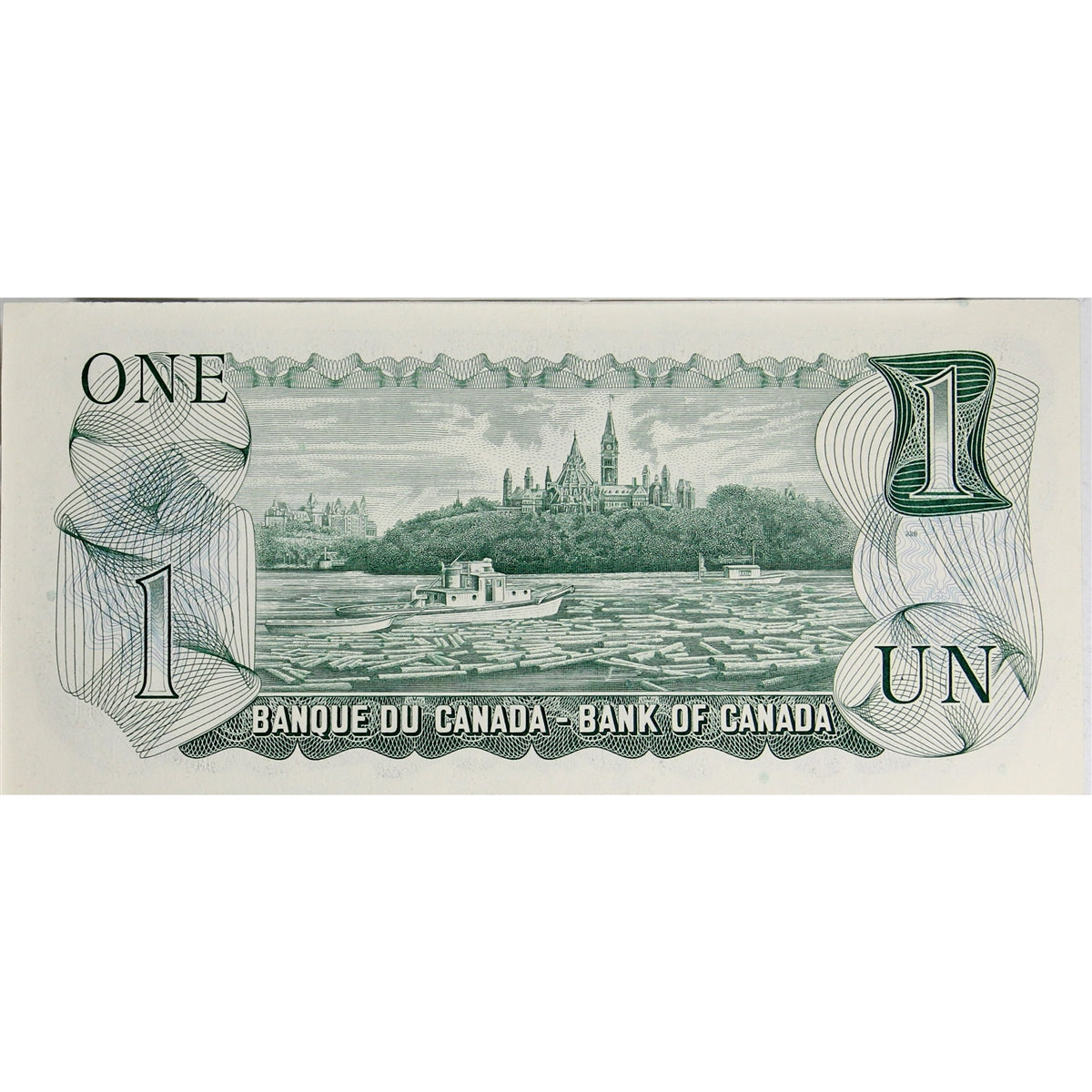 BC-46a 1973 Canada $1 Lawson-Bouey, OU, Uncirculated (MS60)