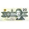 BC-58b-i-N1-iii 1991 Canada $20 Bonin-Thiessen, 4 digit RADAR, AVT, Choice Uncirculated (CUNC63)