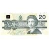 BC-58b-i-N1-iii 1991 Canada $20 Bonin-Thiessen, 4 digit RADAR, ASU, Choice Uncirculated (CUNC63)