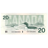 BC-58a-N1-iii 1991 Canada $20 Thiessen-Crow, 3 digit RADAR, ESF, Choice Uncirculated (CUNC63)