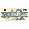BC-58a-ii-N1-iii 1991 Canada $20 Thiessen-Crow, 3 digit RADAR, AIJ, Uncirculated (MS60)