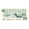 BC-58a-i-N1-iii 1991 Canada $20 Thiessen-Crow, 3 digit RADAR, EIM, Choice Uncirculated (CUNC63)