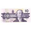 BC-57a-N1-iii 1989 Canada $10 Thiessen-Crow, 3 digit RADAR, BDB, Choice Uncirculated (CUNC63)