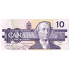 BC-57a-N1-iii 1989 Canada $10 Thiessen-Crow, 4 digit RADAR, AEW, Choice Uncirculated (CUNC63)