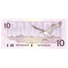 BC-57a-N1-iii 1989 Canada $10 Thiessen-Crow, 3 digit RADAR, BDF, Choice Uncirculated (CUNC63)