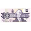 BC-57a-N1-iii 1989 Canada $10 Thiessen-Crow, 3 digit RADAR, BDF, Choice Uncirculated (CUNC63)