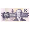 BC-57a-N1-iii 1989 Canada $10 Thiessen-Crow, 4 digit RADAR, BDD, Choice Uncirculated (CUNC63)