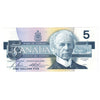 BC-56c-N1-iii 1986 Canada $5 Bonin-Thiessen, 4 digit RADAR, GOG, Choice Uncirculated (CUNC63)
