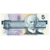BC-56b-N1-iii 1986 Canada $5 Thiessen-Crow, 3 digit RADAR, FOW, Choice Uncirculated (CUNC63)