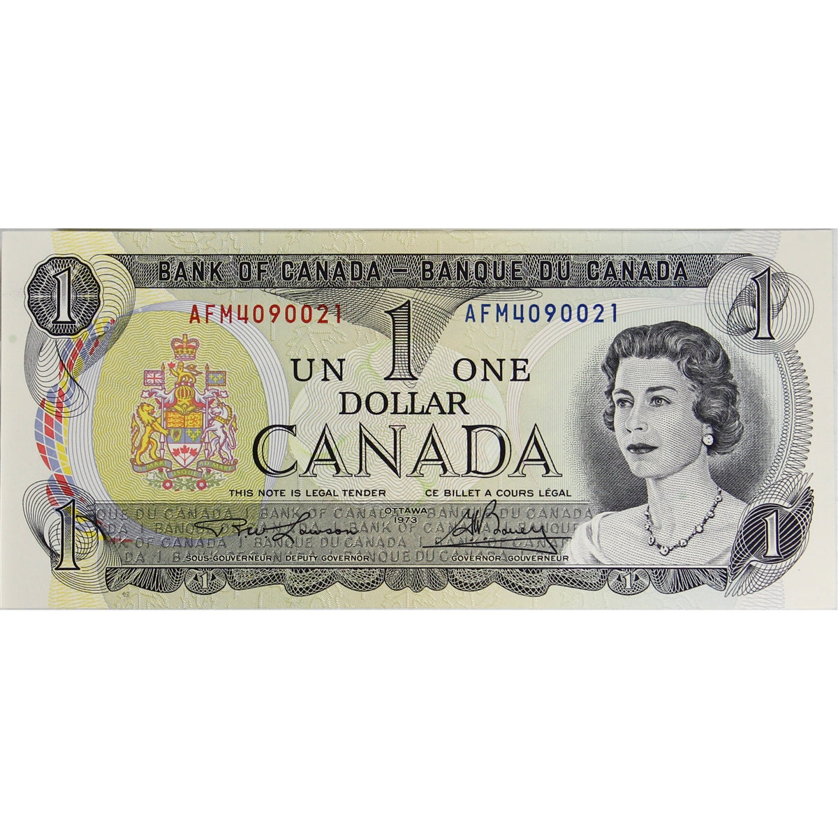 BC-46a-i 1973 Canada $1 Lawson-Bouey, AFM, Choice Uncirculated (CUNC63)