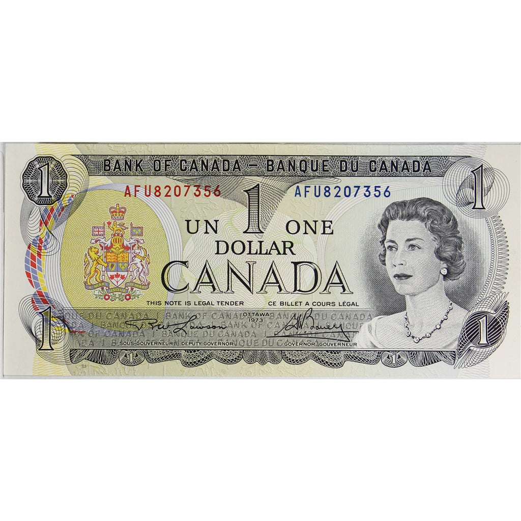 BC-46a-i 1973 Canada $1 Lawson-Bouey, AFU, Choice Uncirculated (CUNC63)