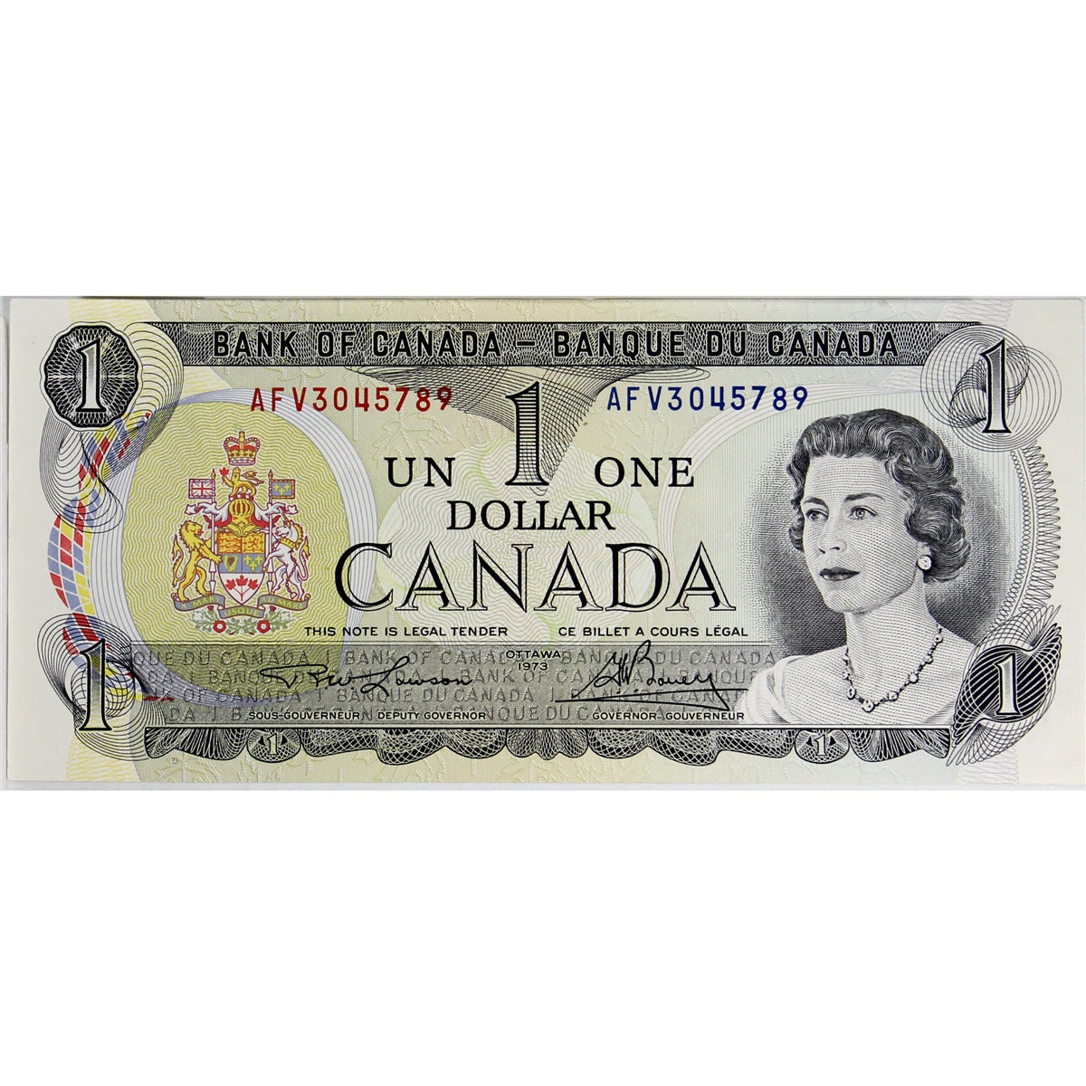 BC-46a-i 1973 Canada $1 Lawson-Bouey, AFV, Uncirculated (MS60)