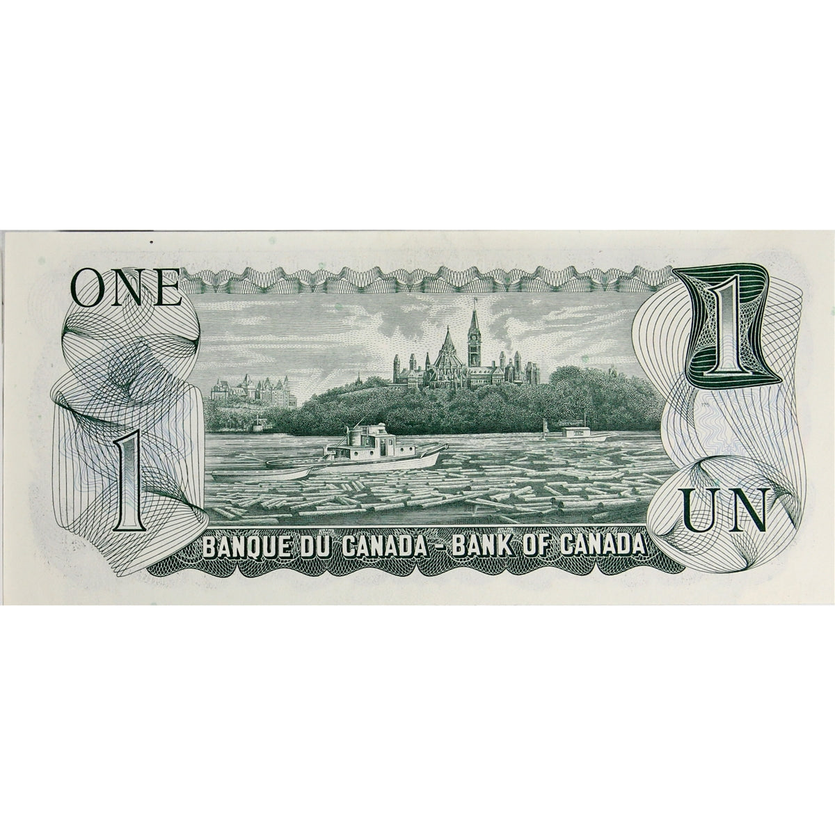 BC-46a 1973 Canada $1 Lawson-Bouey, GZ, Uncirculated (MS60)