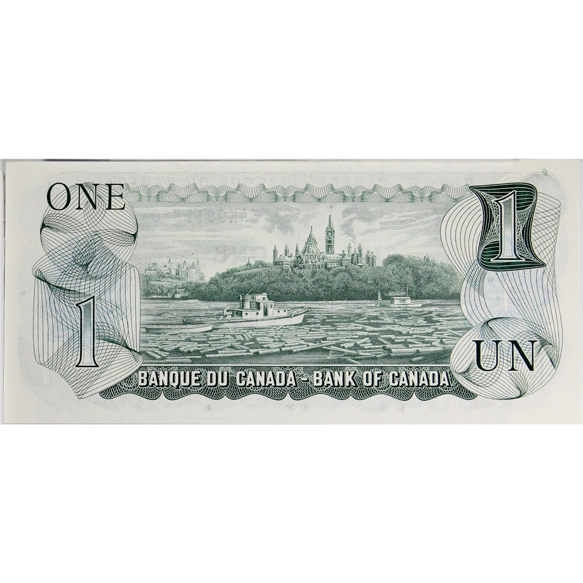 BC-46a-i 1973 Canada $1 Lawson-Bouey, EAK, Steel Engraved, AU-UNC (AU55)