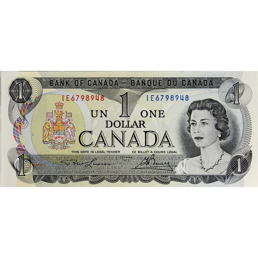 BC-46a 1973 Canada $1 Lawson-Bouey, IE, Uncirculated (MS60)