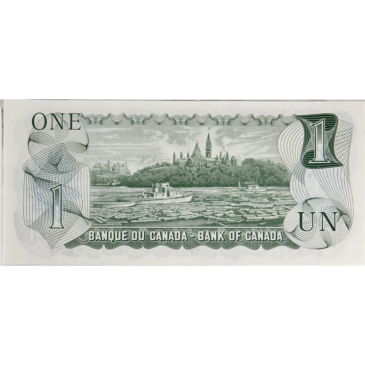 BC-46b 1973 Canada $1 Crow-Bouey, BAD, Choice Uncirculated (CUNC63)