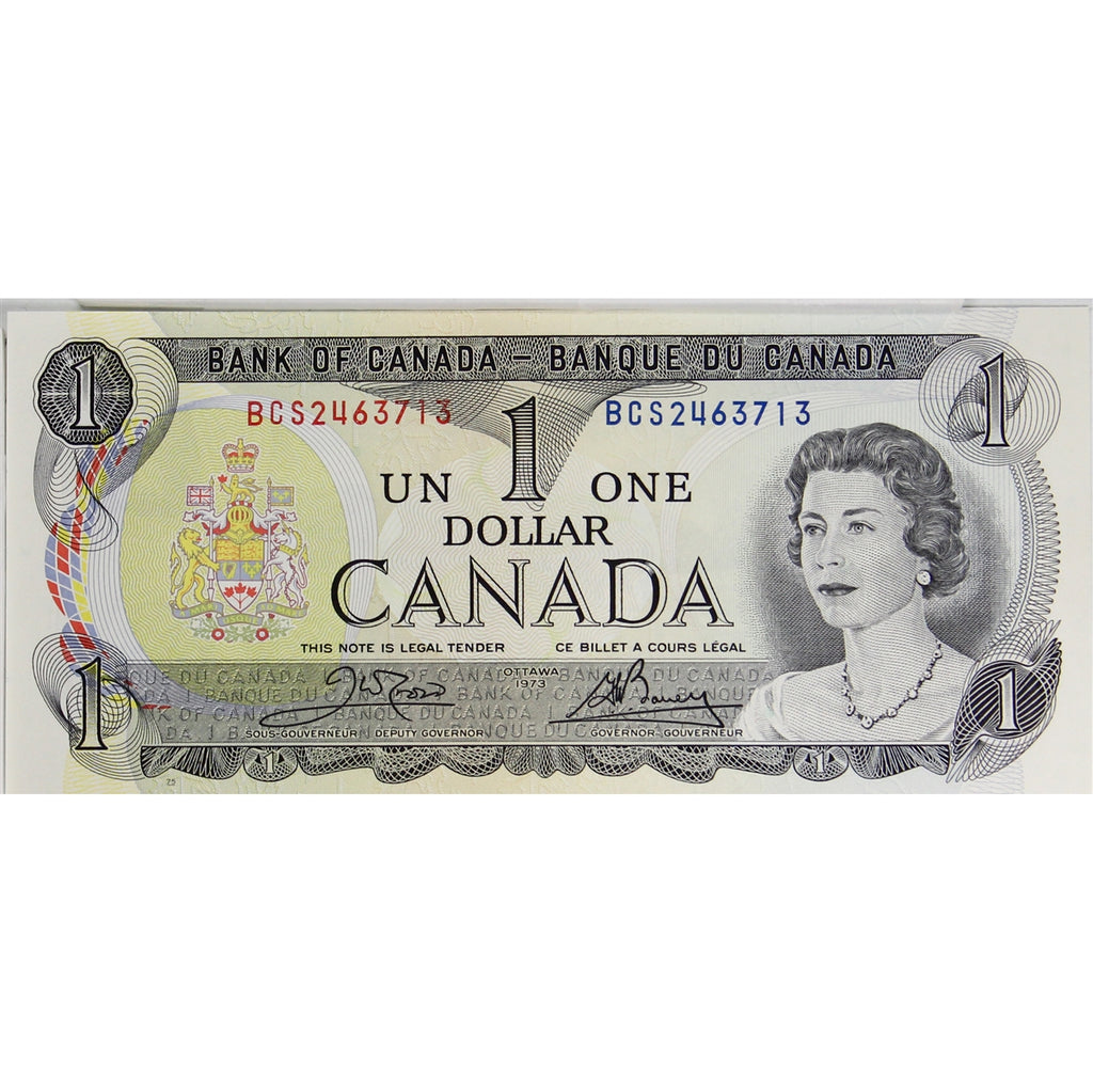 BC-46b 1973 Canada $1 Crow-Bouey, BCS, Choice Uncirculated (CUNC63)