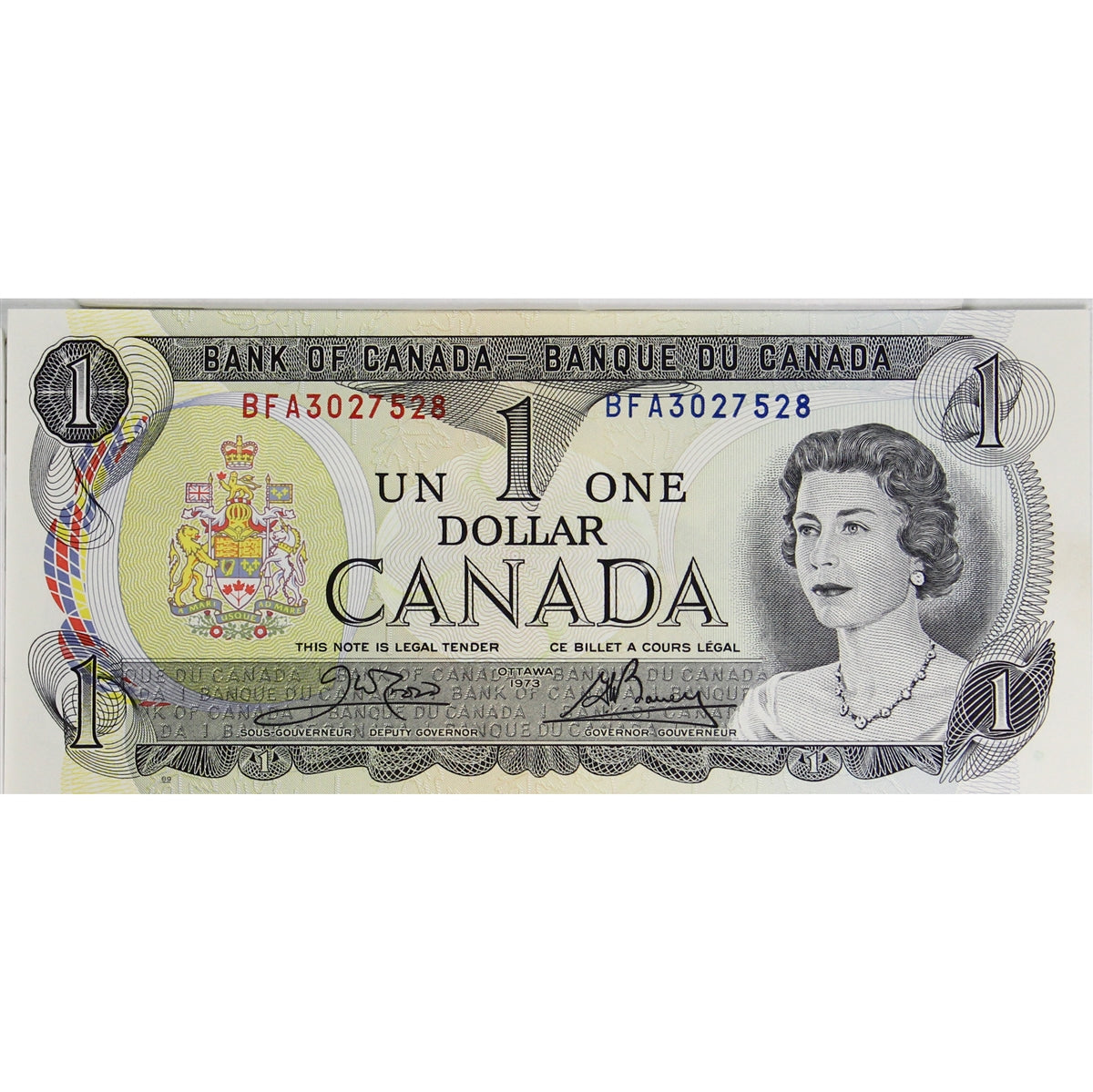 BC-46b 1973 Canada $1 Crow-Bouey, BFA, Uncirculated (MS60)