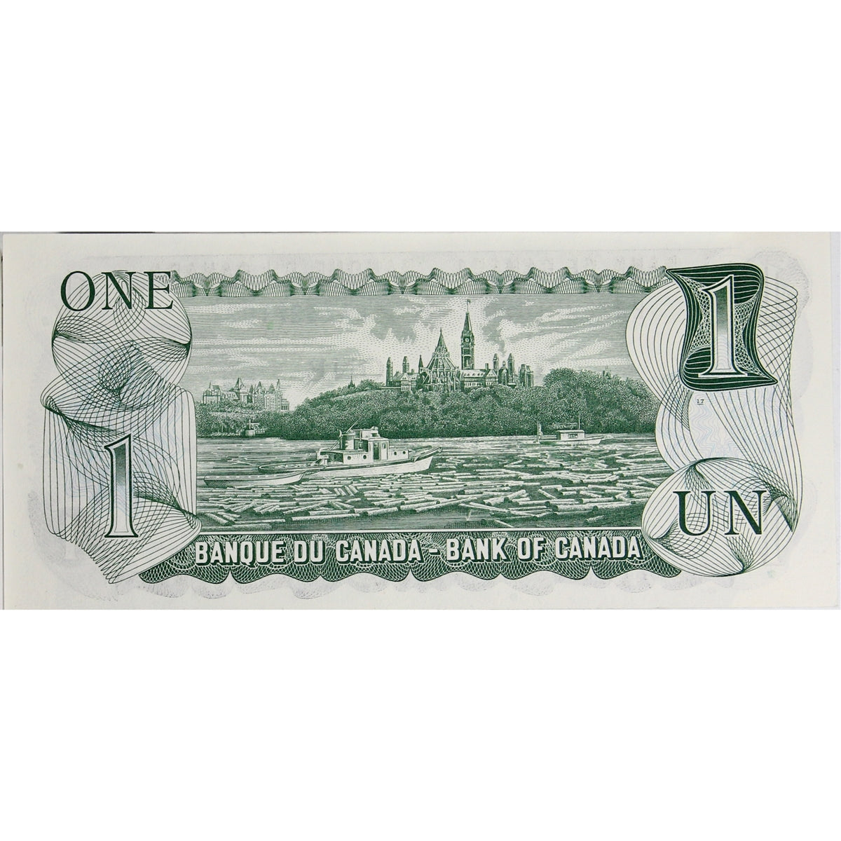 BC-46b 1973 Canada $1 Crow-Bouey, EAZ, Choice Uncirculated (CUNC63)