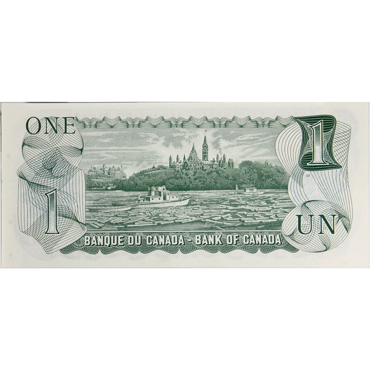 BC-46b 1973 Canada $1 Crow-Bouey, EAZ, Uncirculated (MS60)