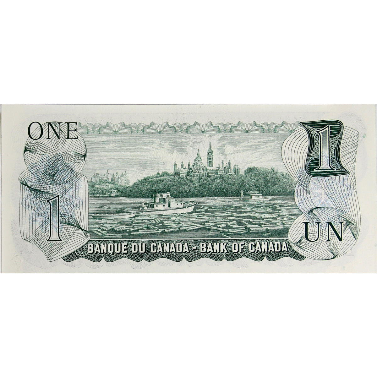 BC-46a 1973 Canada $1 Lawson-Bouey, FH, Uncirculated (MS60)