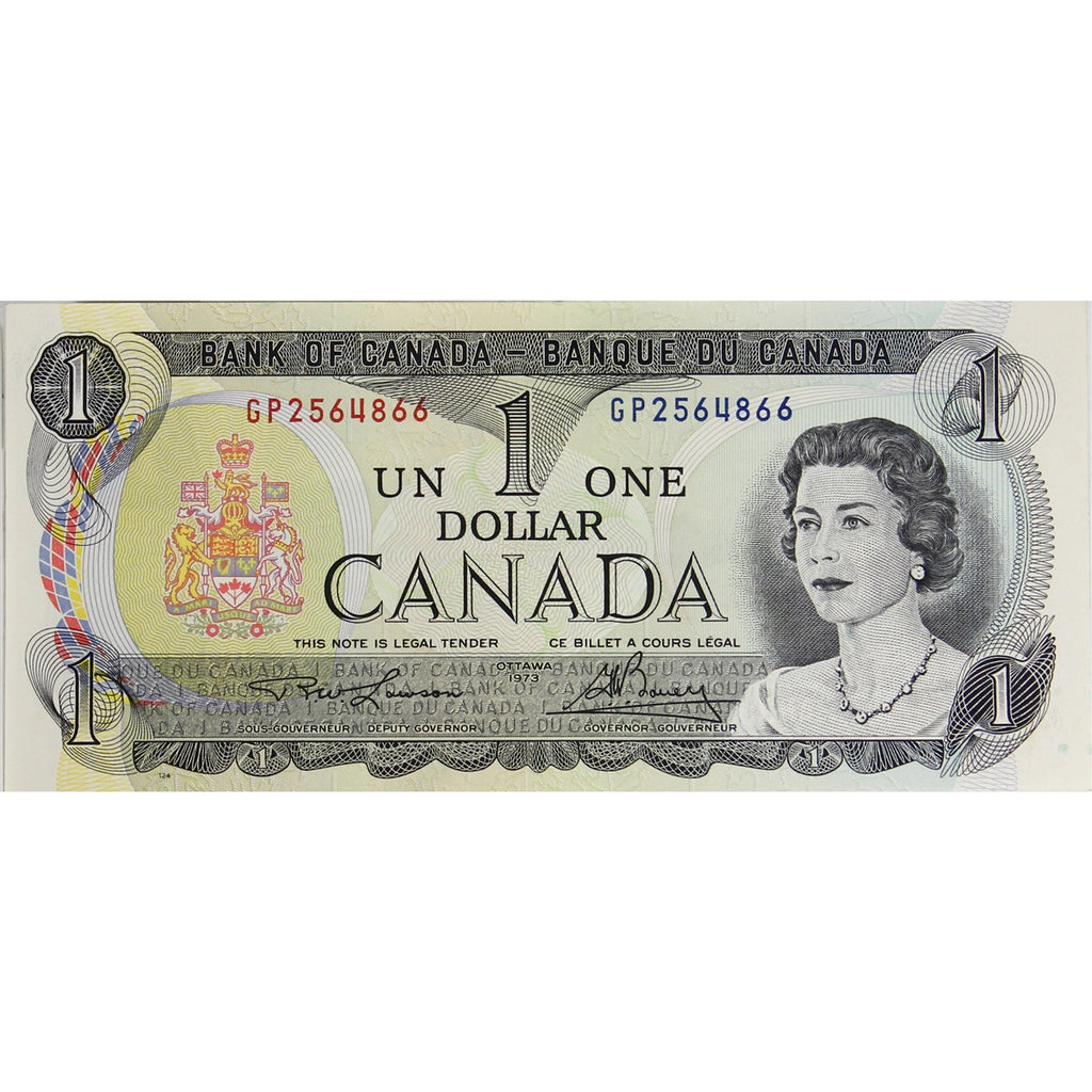 BC-46a 1973 Canada $1 Lawson-Bouey, GP, Uncirculated (MS60)
