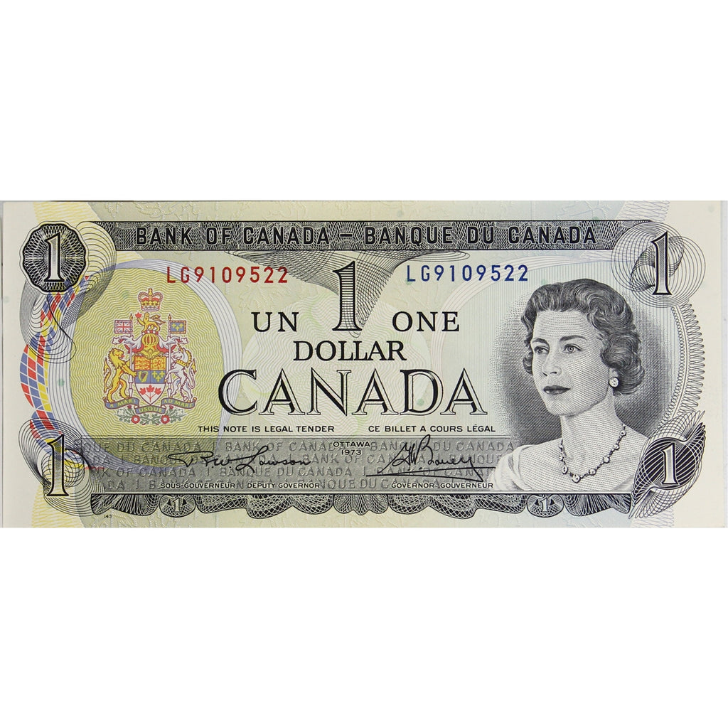 BC-46a 1973 Canada $1 Lawson-Bouey, LG, Uncirculated (MS60)