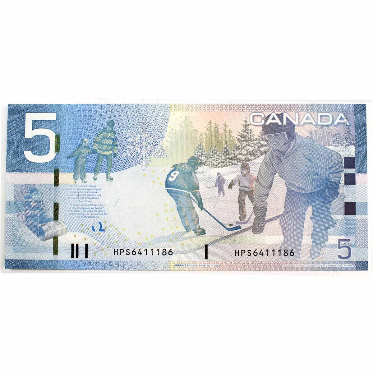 BC-67b-i 2010 Canada $5 Jenkins-Carney, HPS, Choice Uncirculated (CUNC63)