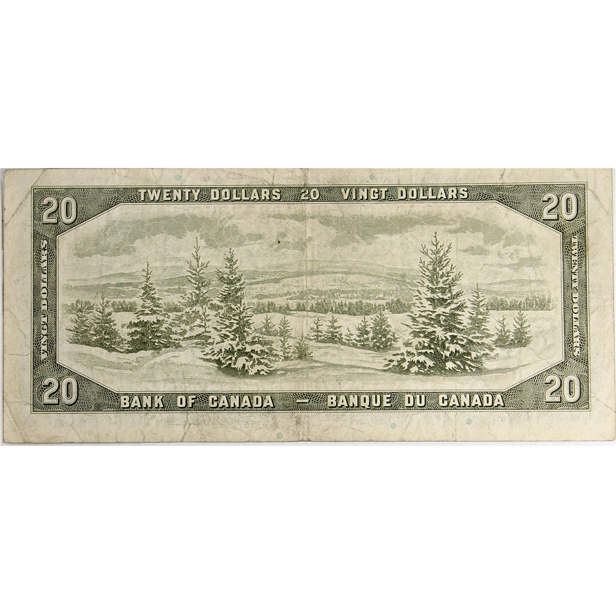 BC-41b 1954 Canada $20 Beattie-Rasminsky, T/E, Circ