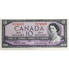 BC-40b 1954 Canada $10 Beattie-Rasminsky, M/T, Uncirculated (MS60)