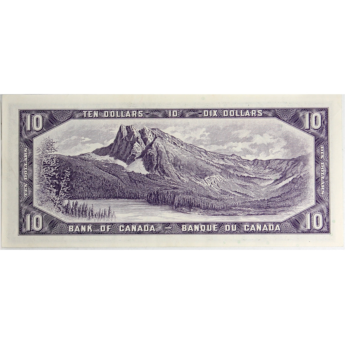 BC-40b 1954 Canada $10 Beattie-Rasminsky, Y/T, EF