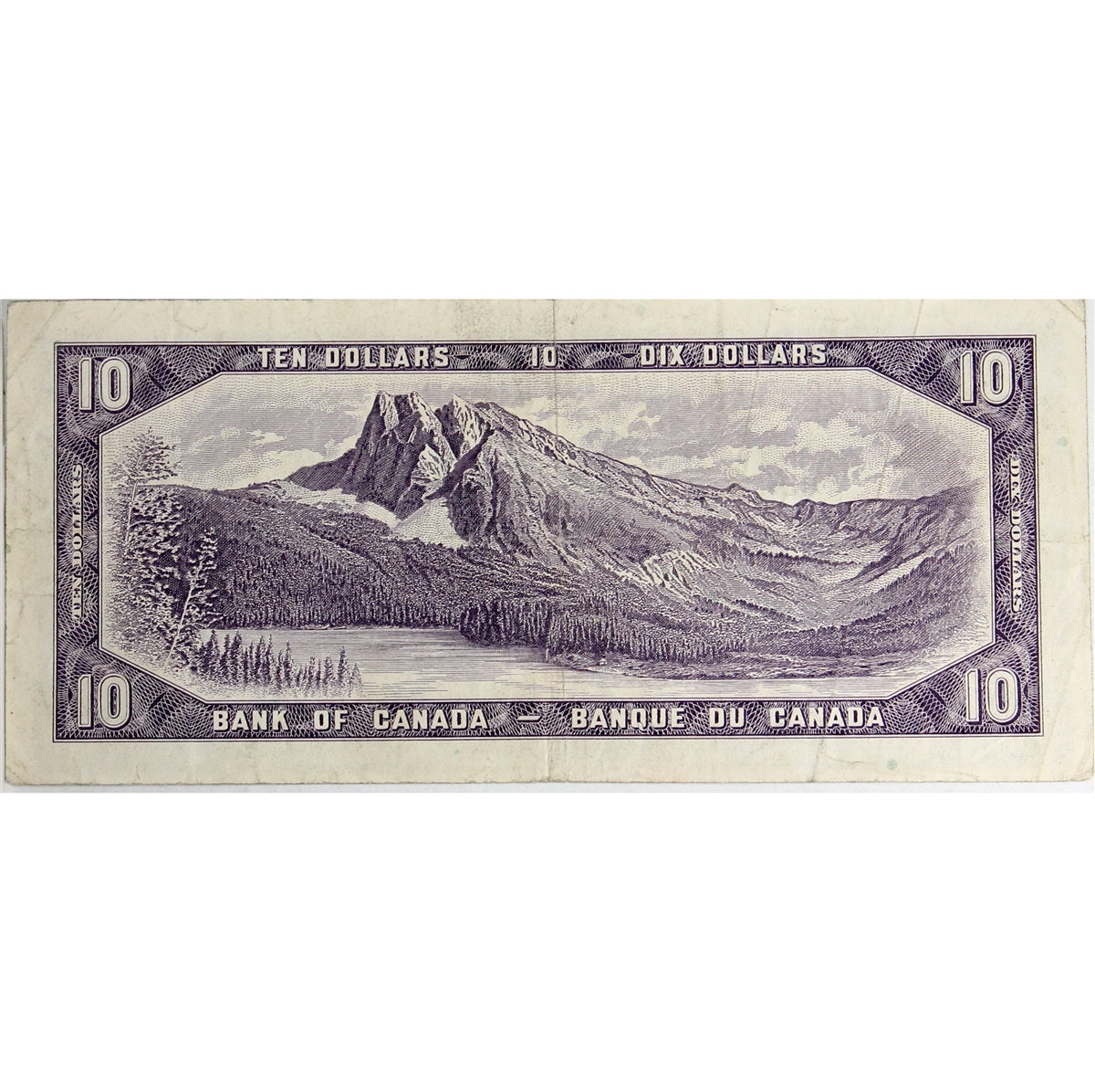 BC-40b 1954 Canada $10 Beattie-Rasminsky, E/V, Circ