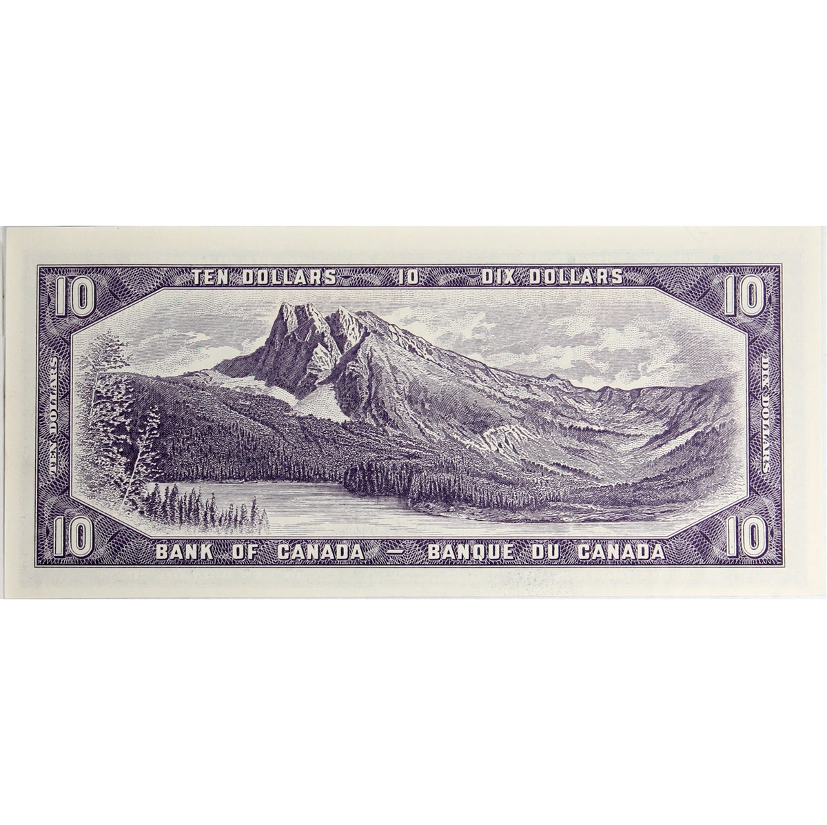BC-40b 1954 Canada $10 Beattie-Rasminsky, H/V, AU-UNC (AU55)