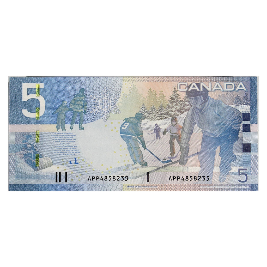 BC-67b 2008 Canada $5 Jenkins-Carney, APP, Uncirculated (MS60)