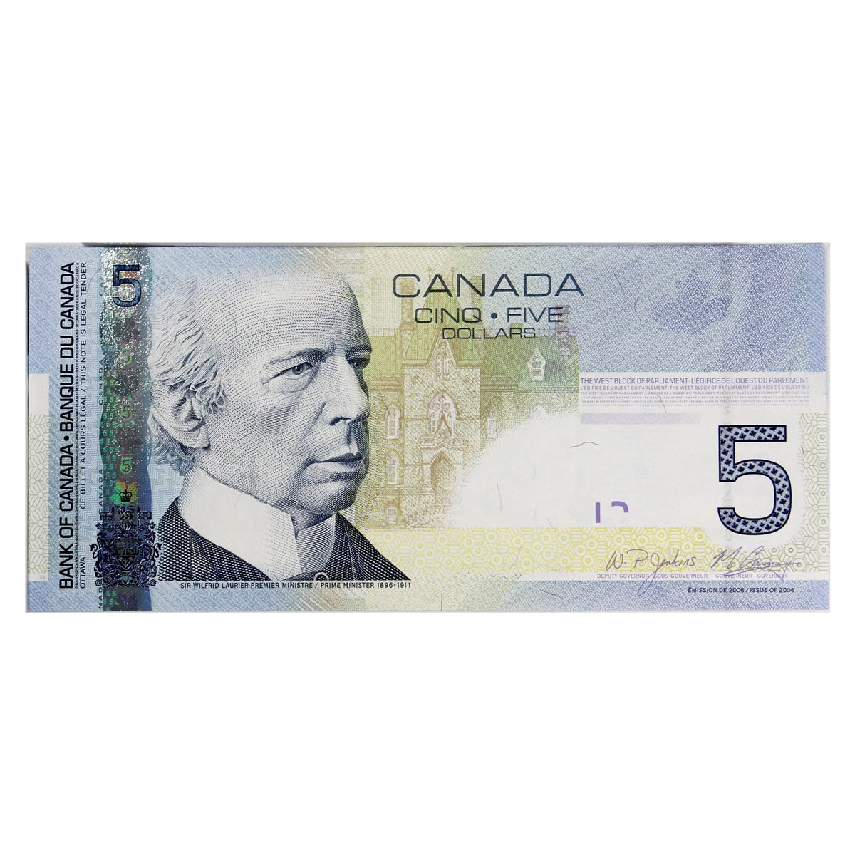 BC-67b-i 2010 Canada $5 Jenkins-Carney, HPU, Choice Uncirculated (CUNC63)