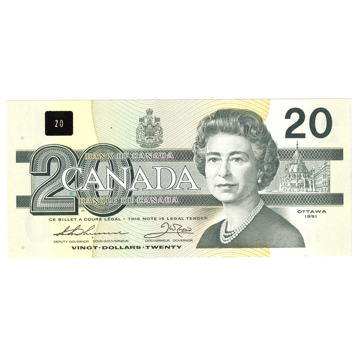 BC-58a-i 1991 Canada $20 Thiessen-Crow, EIZ, CUNC
