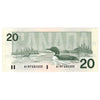 BC-58a-ii 1991 Canada $20 Thiessen-Crow, AIM, Choice Uncirculated (CUNC63)