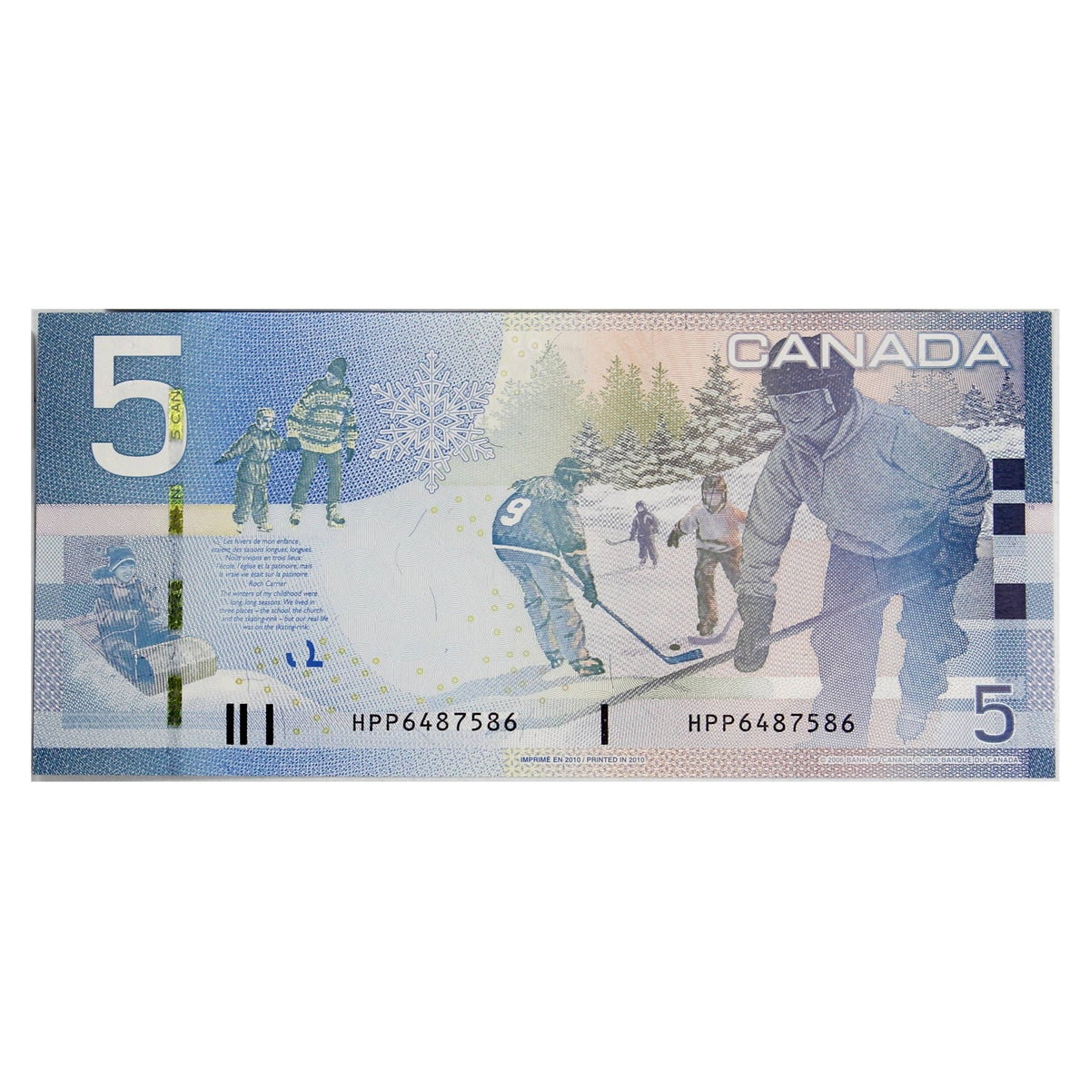 BC-67b-i 2010 Canada $5 Jenkins-Carney, HPP, Choice Uncirculated (CUNC63)
